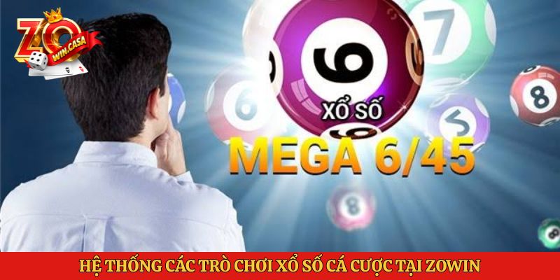 Hệ thống các trò chơi xổ số cá cược tại Zowin